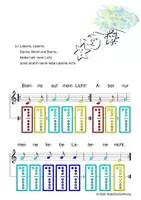 Vorschau - Arbeitsblätter - (A) Laterne, Laterne - St. Martin mit Blockflöte, Glockenspiel + Rainbow A - Seite 1