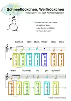 Vorschau - Arbeitsblätter - (A) Schneeflöckchen, Weißröckchen - Weihnachten mit Blockflöte, Glockenspiel + Rainbow A - Deckblatt