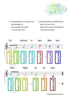 Vorschau - Arbeitsblätter - (A) Schneeflöckchen, Weißröckchen - Weihnachten mit Blockflöte, Glockenspiel + Rainbow A - Seite 1