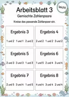 Vorschau - Arbeitsblätter - Passende Zahlenpaare zum Ergebnis finden bis 10 | Mathematik Klasse 1 | 5 Arbeitsblätter als PDF - Seite 3