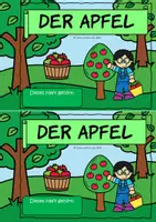 Vorschau - Arbeitsblätter - Apfel Leseheft | Klasse 1 & 2 | Leseförderung - Seite 1