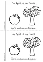 Vorschau - Arbeitsblätter - Apfel Leseheft | Klasse 1 & 2 | Leseförderung - Seite 3
