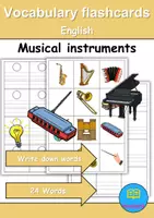 Vorschau - Arbeitsblätter - Vokabelkarten / Vocabulary cards: Musikinstrumente / musical instruments - Lesen & Schreiben (Englisch) - Deckblatt