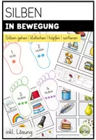 Vorschau - Stationenlernen - Silben in Bewegung – spielerisch Silben entdecken - Deckblatt