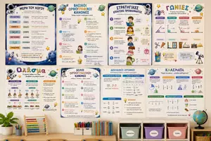 Προεπισκόπηση - Flashcards - Εποπτικό Υλικό Τάξης – Εκπαιδευτικές Αφίσες για το Δημοτικό (PDF) - Εξώφυλλο