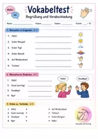 Vorschau - Arbeitsblätter - Kurztests Englisch Klasse 5 (ohne Lösung) - Seite 1