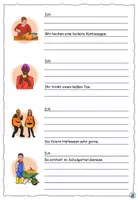 Vorschau - Arbeitsblätter - DaZ - Übungen zu Verbformen "Im Herbst" DaZ / DaF / Deutsch - Seite 2