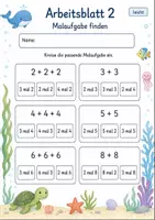 Vorschau - Arbeitsblätter - Von Plus zu Mal | Mathematik Klasse 2 | 7 Arbeitsblätter als PDF - Seite 2