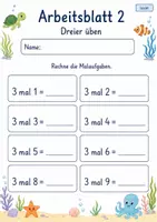 Vorschau - Arbeitsblätter - Malaufgaben Klasse 2 | Mathematik Klasse 2 | 7 Arbeitsblätter als PDF - Seite 2