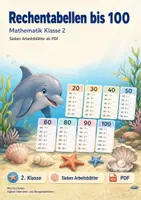 Vorschau - Arbeitsblätter - Rechentabellen bis 100 | Mathematik Klasse 2 | 7 Arbeitsblätter als PDF - Deckblatt