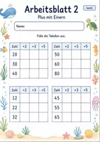 Vorschau - Arbeitsblätter - Rechentabellen bis 100 | Mathematik Klasse 2 | 7 Arbeitsblätter als PDF - Seite 2