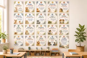 Προεπισκόπηση - Flashcards - Σετ 20 Αφισών Ενθάρρυνσης για την Τάξη | Εκτυπώσιμο Υλικό Α4 - Εξώφυλλο