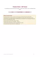 Vorschau - Arbeitsblätter - Passive Voice – All Tenses – Complete English Worksheet Pack with answer key, year 9, 8 task types - Deckblatt