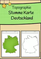 Vorschau - Arbeitsblätter - Materialpaket: Deutschlands Topographie (Bundesländer, Großlandschaften, Gebirge, Flüsse) - Seite 1
