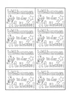 Vorschau - Bildkarten - 1. Schultag, Einschulung, Willkommen in der 1. Klasse, Willkommenskärtchen - Seite 2