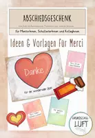 Vorschau - Mal- und Bastelvorlagen - Ideen & Vorlagen für Merci-Schokolade --- Abschiedsgeschenk zum Ende des Referendariats/Praktikums (o.ä.) - Deckblatt