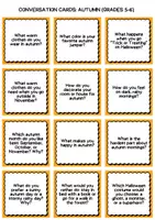Vorschau - Spiele - Conversation Cards Autumn / Fall – 36 einfache Sprechanlässe (Klasse 5/6) - Seite 3