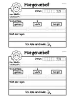 Vorschau - Arbeitsblätter - Morgenarbeit Klasse 1 und 2 - Seite 2