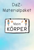 Vorschau - Arbeitsblätter - DaZ-Paket "Körper" - Lernwörter, Maldiktat, Rätsel (4-fach diff.), Mehrzahl - Deckblatt