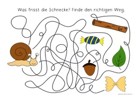 Vorschau - Arbeitsblätter - Schnecken-Arbeitsblätter für den Kindergarten - Seite 1