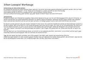Vorschau - Spiele - Silben-Lesespiel-Werkzeuge - Seite 1