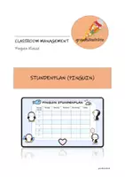 Vorschau - Anderer Materialtyp - Stundenplan (Pinguin) als PDF und PowerPoint - Deckblatt