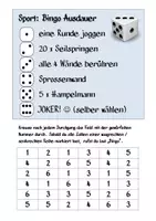 Vorschau - Arbeitsblätter - Materialpaket Bingos im Unterricht (Zeichnen,Sport) - Seite 3