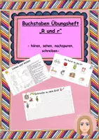 Vorschau - Arbeitsblätter - Buchstaben Übungsheft R und r Anfangsunterricht - Deckblatt