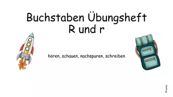 Vorschau - Arbeitsblätter - Buchstaben Übungsheft R und r Anfangsunterricht - Seite 1