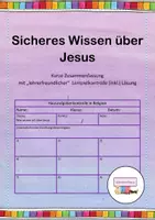 Vorschau - Test - Sicheres Wissen über Jesus (Kl. 5-10) - Deckblatt