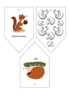 Vorschau - Stationenlernen - Wimpelkette Waldtiere - auch für Homeschooling - Seite 3
