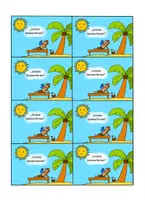 Vorschau - Bildkarten - Sommerferien Gruß, Grußkärtchen Sommerferien, Sommerferien Geschenk - Seite 1