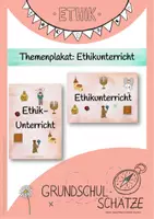 Vorschau - Poster - Themenplakate Ethikunterricht Grundschule - Deckblatt