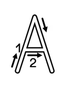 Vorschau - Arbeitsblätter - Buchstaben nachspuren A-Z in Druckschrift mit Anregungen zur Nutzung - Seite 1