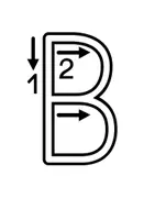 Vorschau - Arbeitsblätter - Buchstaben nachspuren A-Z in Druckschrift mit Anregungen zur Nutzung - Seite 2