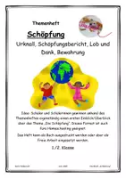 Vorschau - Arbeitsblätter - Themenheft "Schöpfung" (A5) - Deckblatt