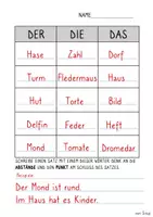 Vorschau - Arbeitsblätter - DER - DIE - DAS Zuordnung - Seite 3