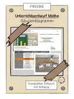 Vorschau - Stundenentwürfe - Unterrichtsentwurf Mathe -Säulendiagramm- - Deckblatt