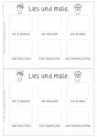 Vorschau - Arbeitsblätter - Sommerliches Lese-Miniheft | Sommer-Chalkies | Kl. 1 & 2 - Seite 2