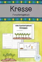Vorschau - Unterrichtsreihen - Forschertagebuch - Kresse - Deckblatt