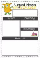 Vorschau - Anderer Materialtyp - Newsletter für die Klasse an Eltern EDITIERBAR - Seite 3
