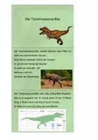 Vorschau - Merkblätter - Tyrannosaurus-Rex - Infokarten - Seite 1