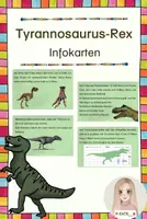 Vorschau - Merkblätter - Tyrannosaurus-Rex - Infokarten - Deckblatt