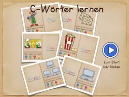 Vorschau - Spiele - Click & Go: C-Wörter - Lesen und Artikel üben - Seite 1