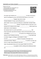 Vorschau - Arbeitsblätter - Arbeitsblätter zum Thema "Symbole" + Lösung & MP3 + Mindmap + Infografik - Deckblatt