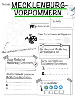 Vorschau - Arbeitsblätter - 16 Steckbriefe zu den deutschen Bundesländern - Seite 1
