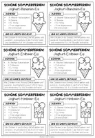 Vorschau - Mal- und Bastelvorlagen - Feriengeschenk / Feriengruß - Eisrezepte - Seite 3