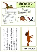 Vorschau - Aufgabenkarten - Zuordnung Dinosaurier - Seite 2