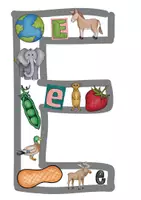 Vorschau - Bildkarten - Anlautbuchstabe "E" für Buchstabenweg / Buchstabe der Woche - Seite 3