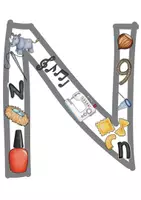 Vorschau - Arbeitsblätter - Anlautbuchstabe "N" für Buchstabenweg / Buchstabe der Woche - Seite 3